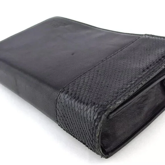 GIANNI VERSACE clutch bag leather Authentic